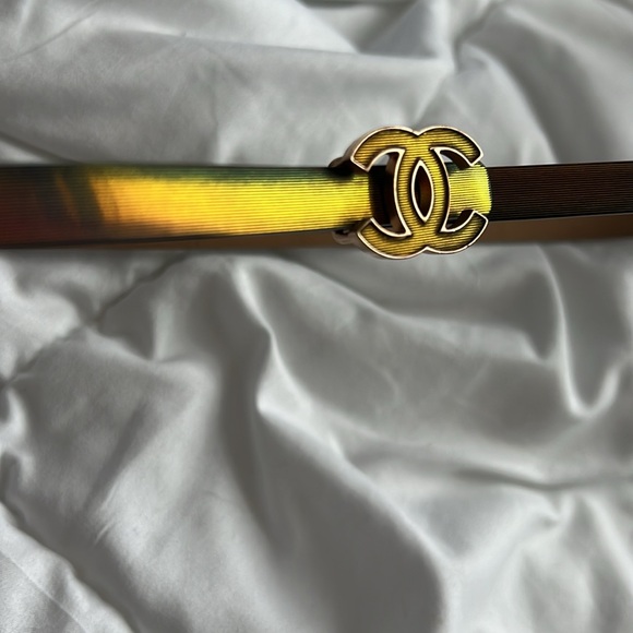 RARE CHANEL iridescent skinny belt - Picture 3 of 6